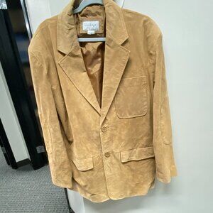 Vintage Leather Mens L Blazer